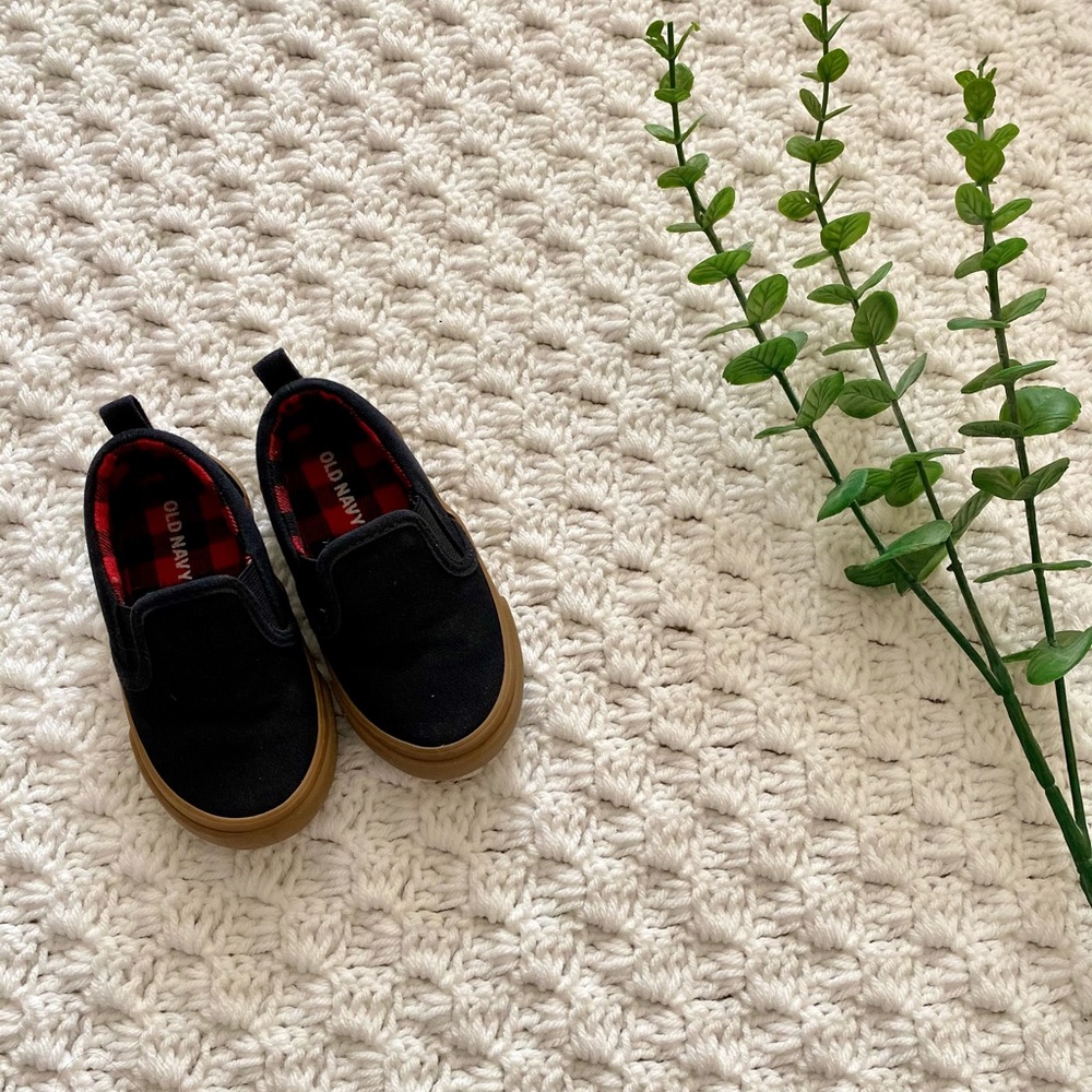 3 for $25! Old Navy black slip ons